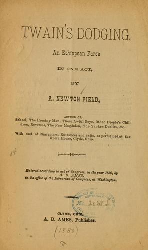 Cover for Twain's dodging ...