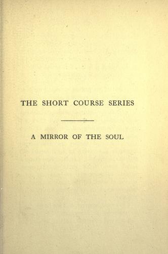 Cover for A mirror of the soul