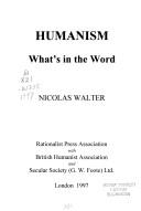 Cover for Humanism