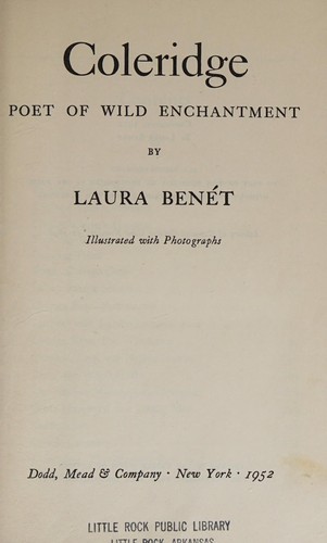 Cover for Coleridge