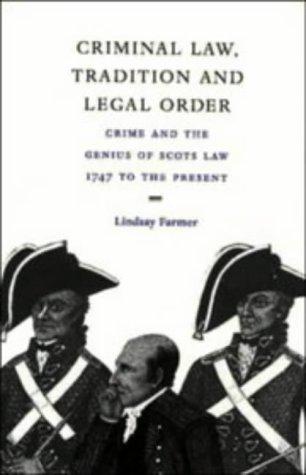Cover for Criminal law, tradition, and legal order