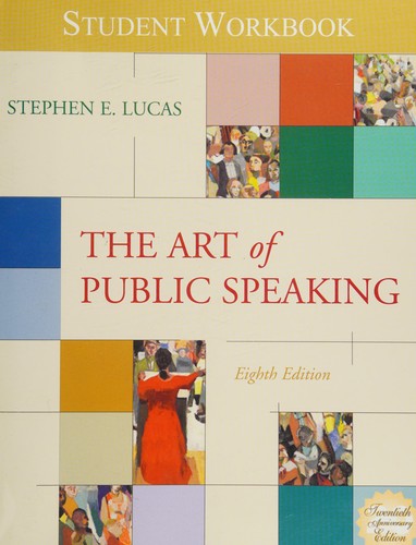 Cover for Student Workbook for use with The Art of Public Speaking