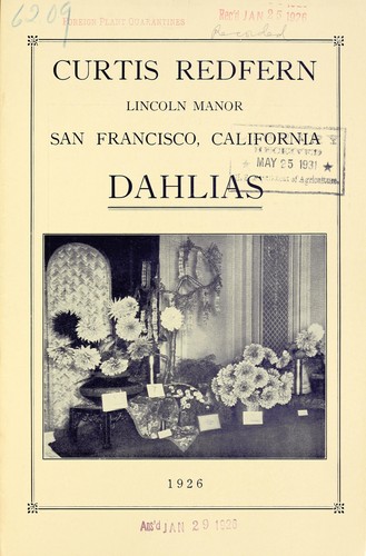 Cover for Dahlias