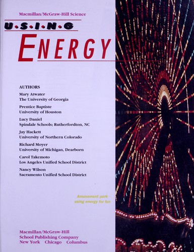 Cover for Using energy