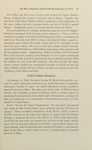 Cover for The privatization of space exploration