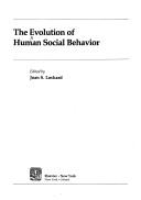 Cover for The evolution of human social behaviour
