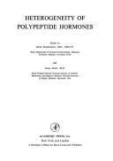 Cover for Heterogeneity of polypeptide hormones