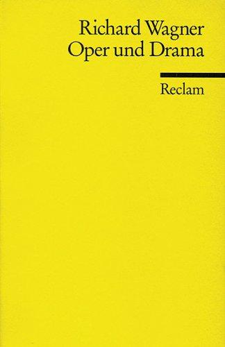 Cover for Oper und Drama.