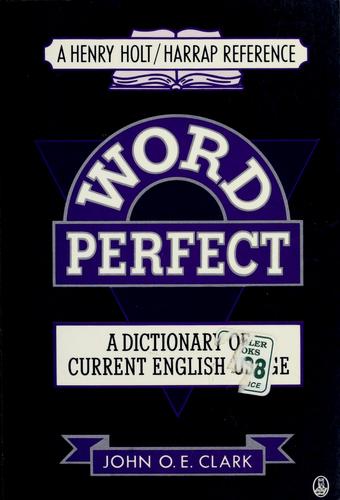 Cover for Word perfect