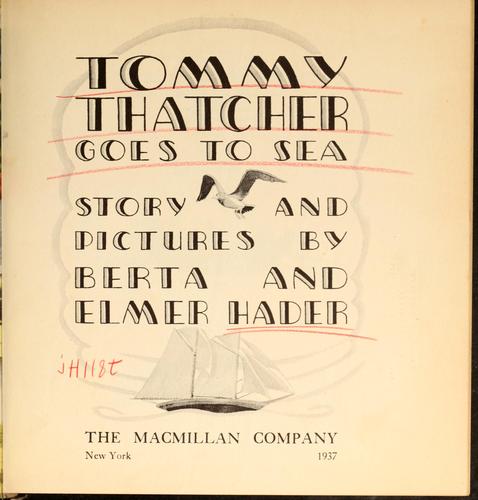 Cover for Tommy Thatcher goes to sea