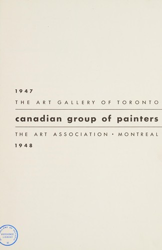 Cover for Canadian group of painters