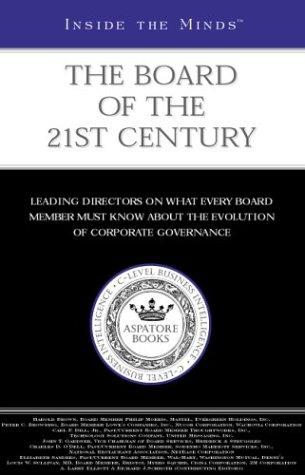 Cover for Inside the Minds: The Board of the 21st Century
