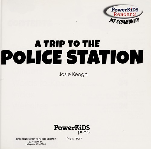 Cover for A trip to the police station