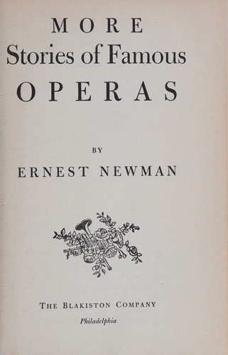 Cover for more stories of famous operas 