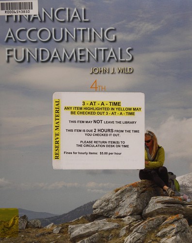 Cover for Financial accounting fundamentals