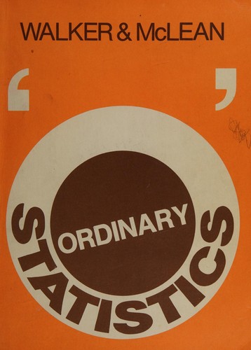 Cover for Ordinary Statistics