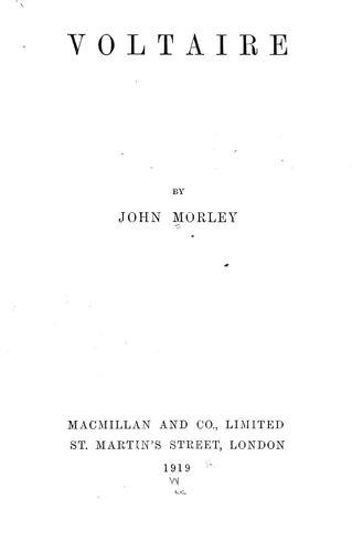Cover for Voltaire