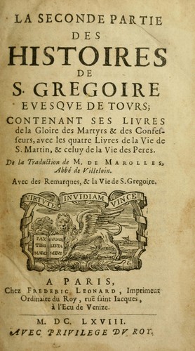 Cover for L'Histoire des François