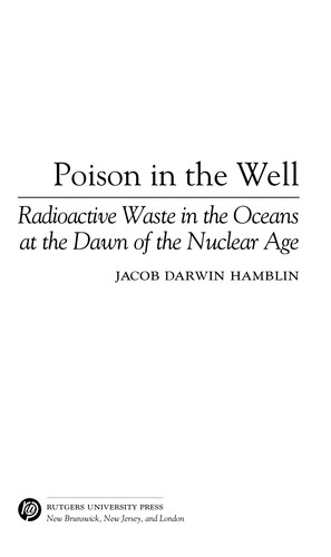 Cover for Radioactive waste in the oceans at the dawn of the nuclear age
