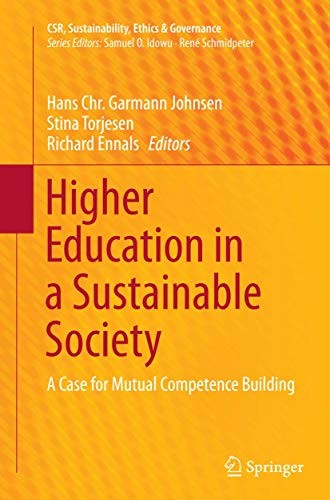 Cover for Higher Education in a Sustainable Society