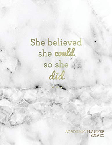 Cover for She Believed She Could So She Did Academic Planner 2019-20