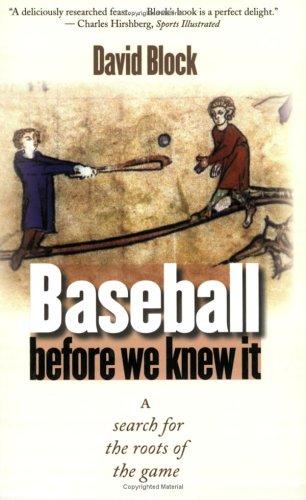 Cover for Baseball before We Knew It