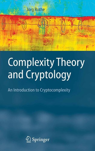 Cover for Complexity theory and cryptology