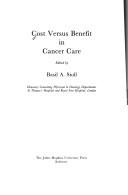 Cover for Cost versus benefit in cancer care