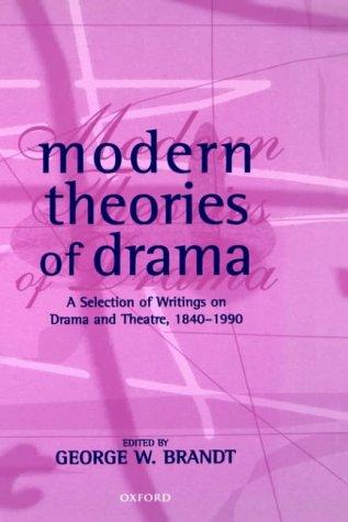 Cover for Modern Theories of Drama