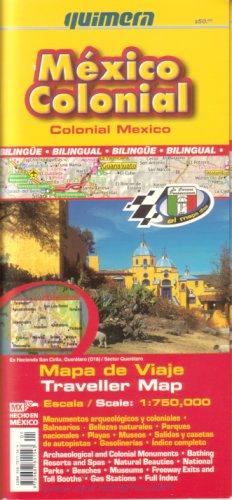 Cover for Colonial Mexico Traveller Map (México Colonial, Mapa de Viaje)