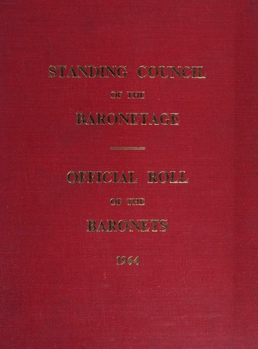 Cover for ROLL OF THE BARONETS