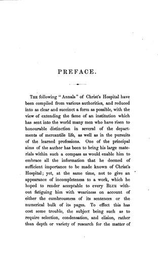 Cover for Annals of Christ's hospital, by a blue [E. Dring].