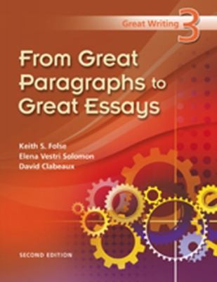 Cover for From Great Paragraphs To Great Essays