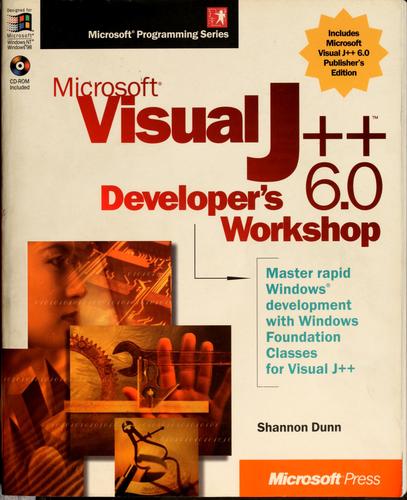 Cover for Microsoft Visual J++ 6.0 developer's workshop
