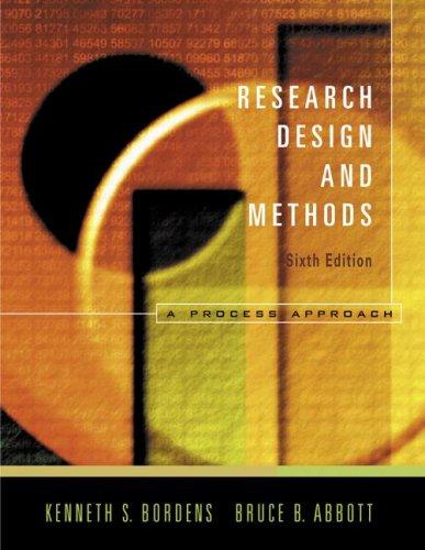 Cover for Research Design and Methods