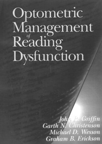 Cover for Optometric management of reading dysfunction