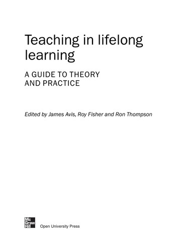 Cover for Teaching in lifelong learning