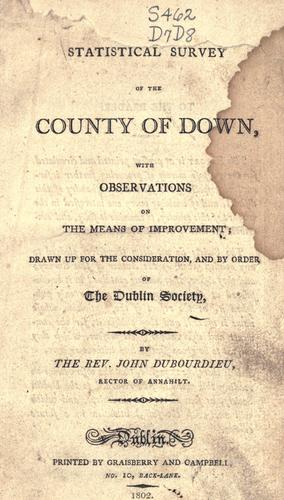 Cover for Statistical survey of the County of Down