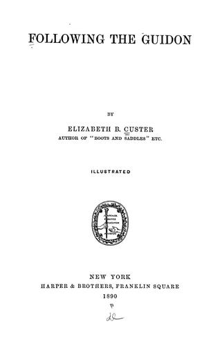 Cover for Following the guidon