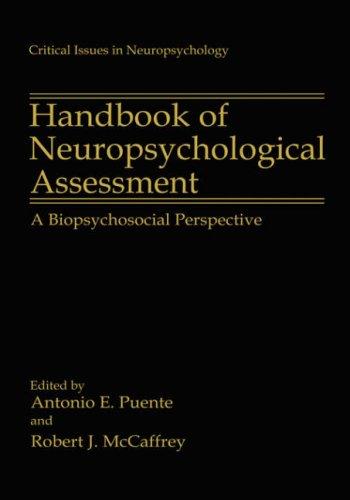 Cover for Handbook of neuropsychological assessment