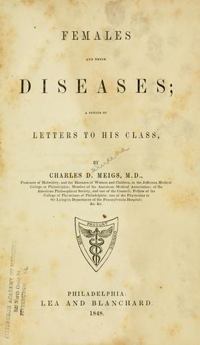 Cover for Females and their diseases