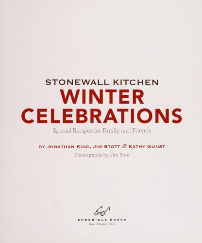 Cover for Stonewall Kitchen winter celebrations