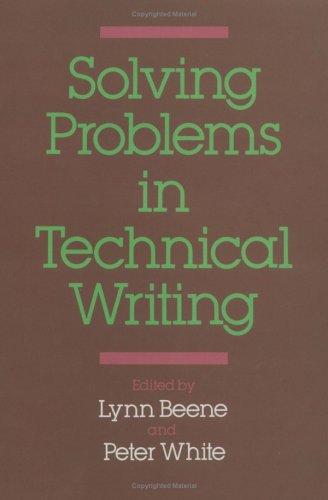 Cover for Solving problems in technical writing