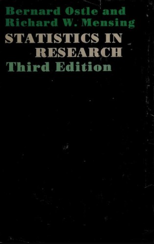 Cover for Statistics in research