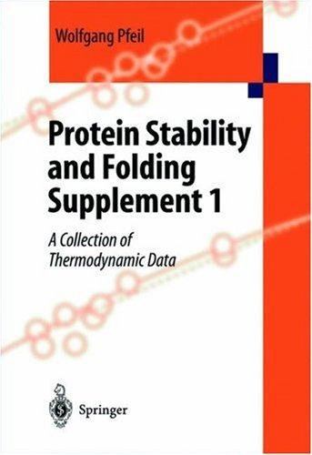 Cover for Protein Stability and Folding. Supplement 1