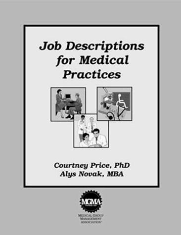 Cover for Job Description Manual for Medical Practices