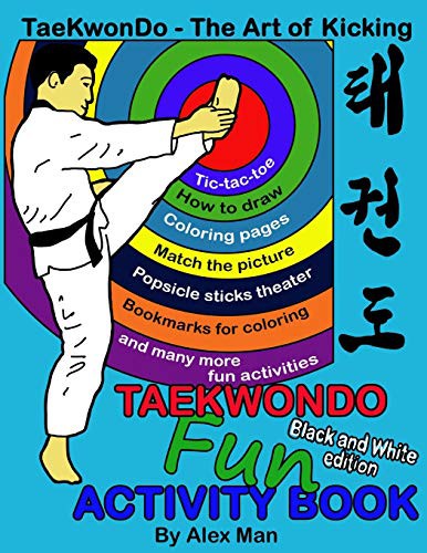 Cover for Taekwondo fun activity book