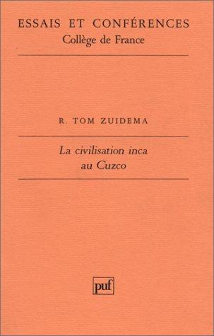 Cover for La civilisation inca au Cuzco