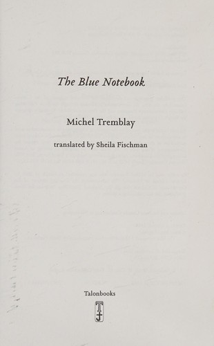 Cover for The blue notebook