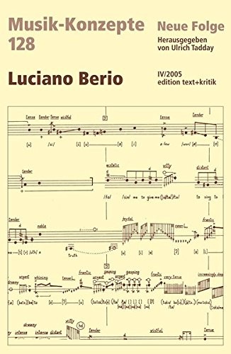 Cover for Luciano Berio